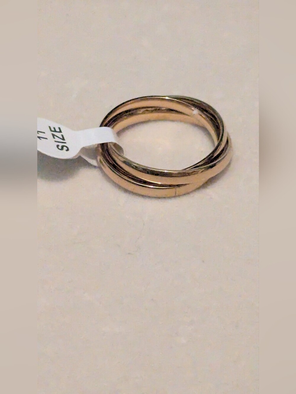 18kt Gold‑Plated Trinity Rolling Ring (Size 11) W62926-6